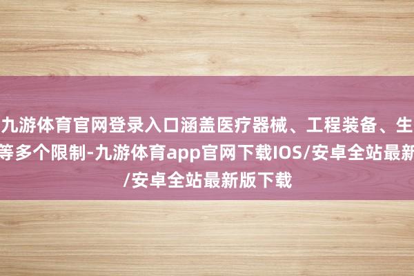 九游体育官网登录入口涵盖医疗器械、工程装备、生涯职业等多个限制-九游体育app官网下载IOS/安卓全站最新版下载